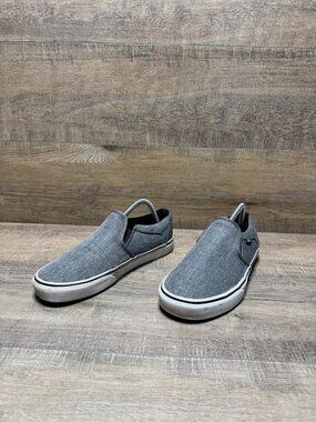 Vans Asher Deluxe Grey Slip On Shoes Men's Size 8.5